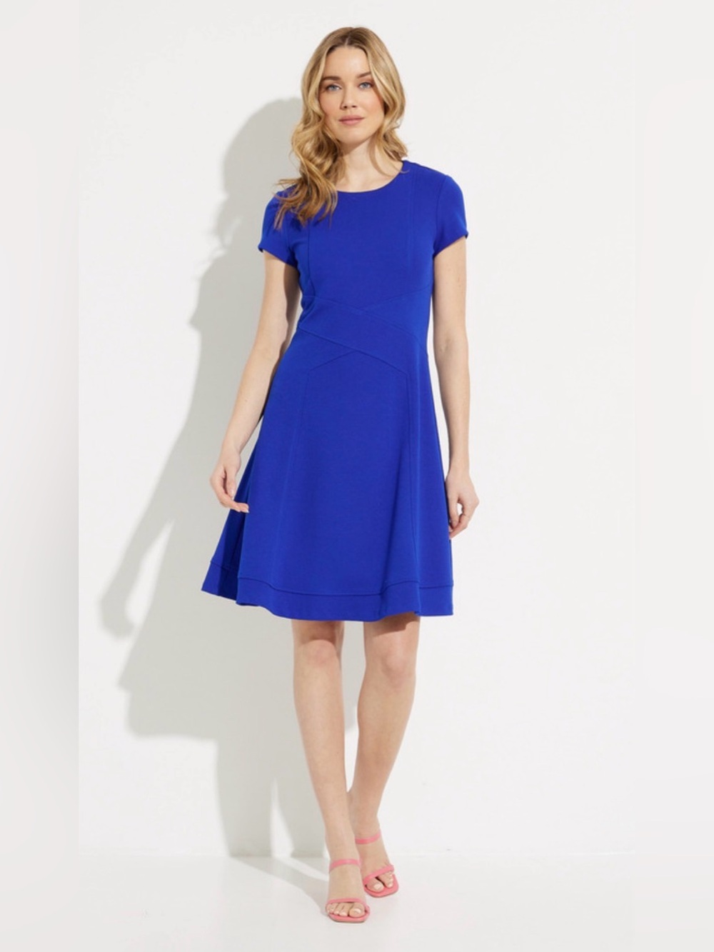 Joseph Ribkoff Royal Blue Fit & Flare Dress Size 10 Canada